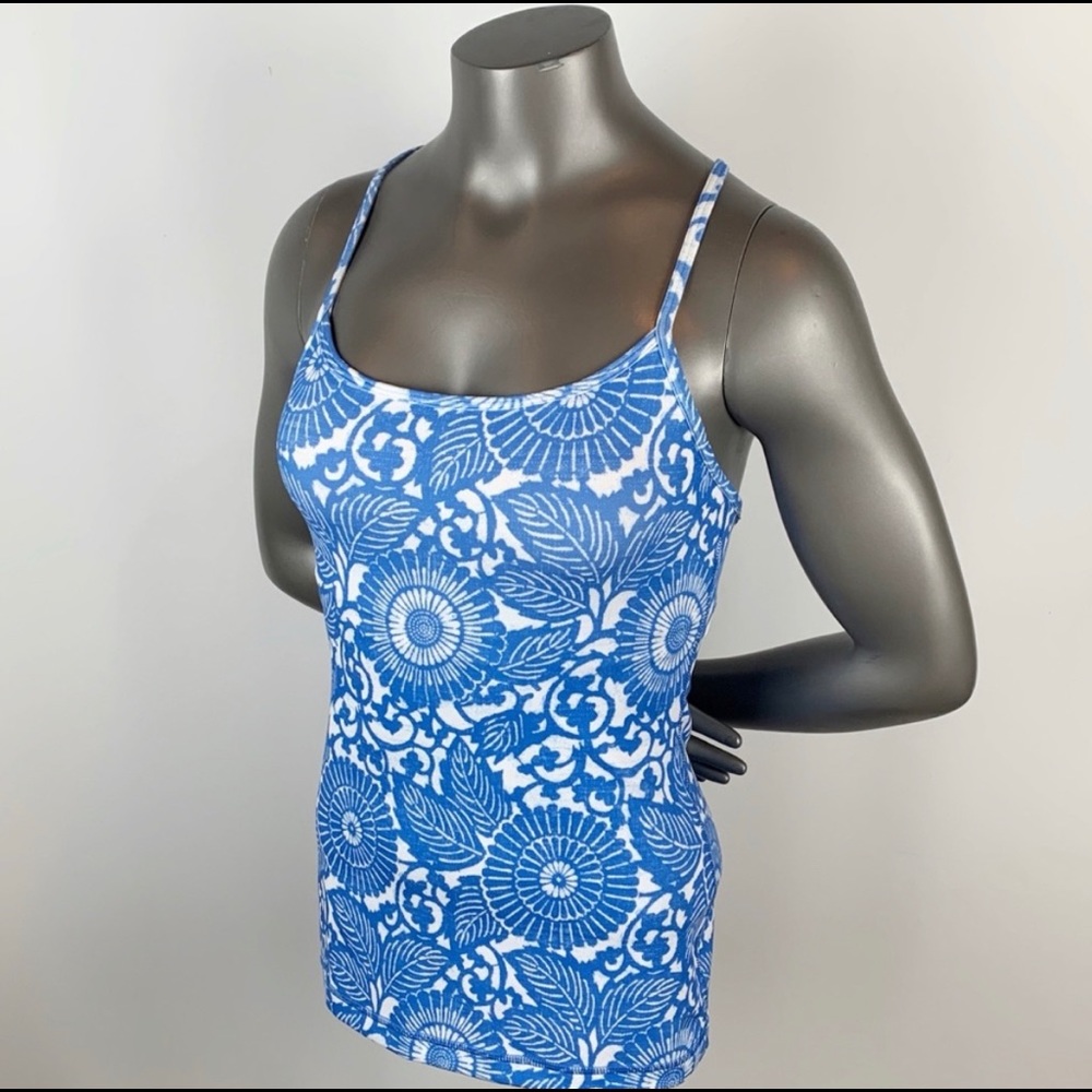 Lululemon Beachy Floral Porcelain Power Y Tank!!!!